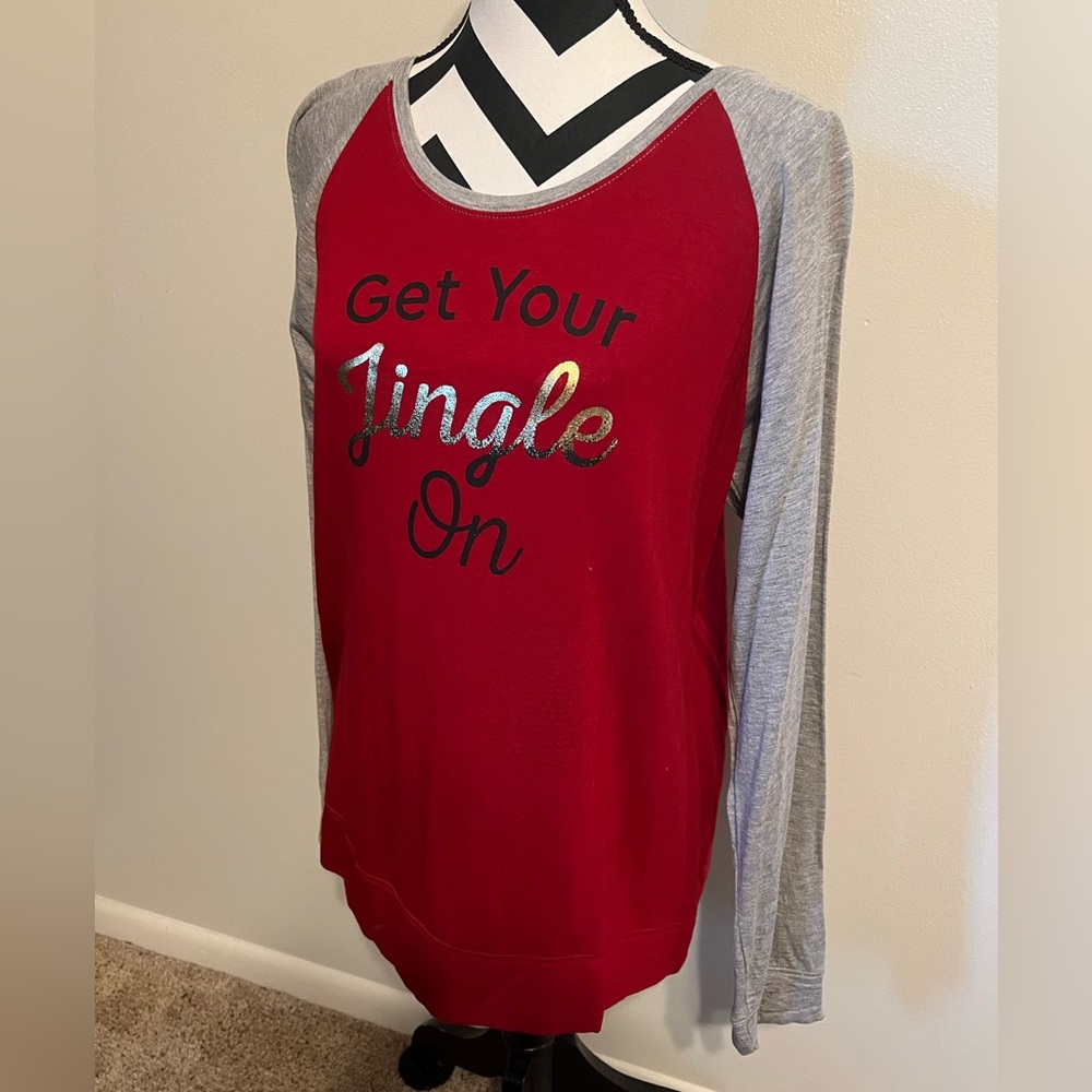 Holiday Long Sleeve Top Size L
